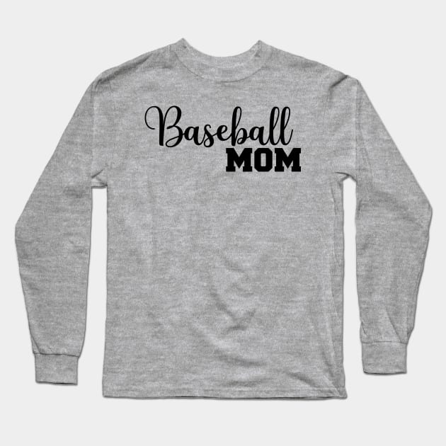 Baseball Mom Long Sleeve T-Shirt by LaurenElin